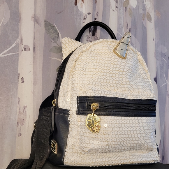 LUV BETSEY Sequin Unicorn Mini Backpack Purse BETSEY JOHNSON - Picture 10 of 16